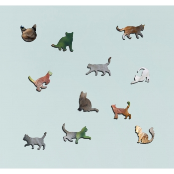 Koty Personalizowane puzzle - 268 elementów